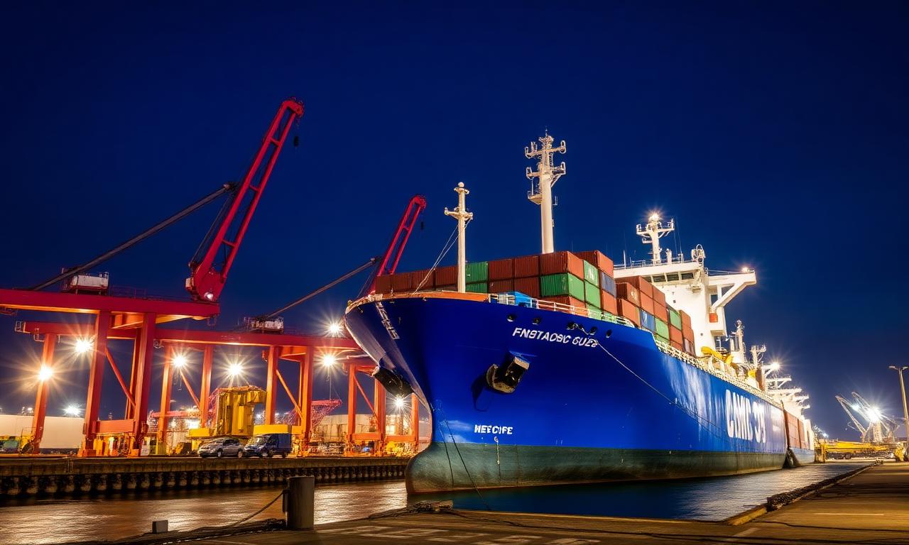 Embarcação no porto de Recife